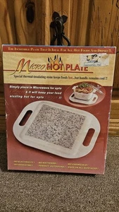 Micro Hot Plate Thermal Insulating Stone Keeps Food Hot 5-3/4" Square w/ Box - Picture 1 of 3