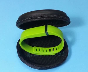 1 Small LIME BAND for FITBIT FLEX with Black Elegant Protective Leathery CASE - Picture 1 of 5