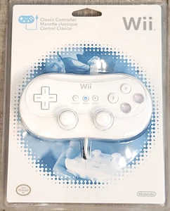 Controller originale Nintendo Wii Classic bianco Wii U originale OEM scatola autentica - Foto 1 di 5