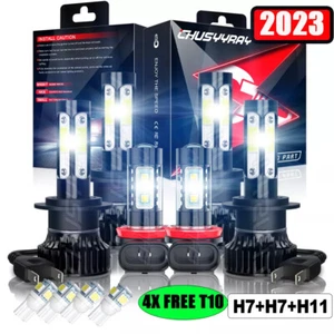 H7 H7 H11 6X 6K LED Headlight Fog Light Bulbs For Mercedes-Benz ML350 2003-2015 - Picture 1 of 13