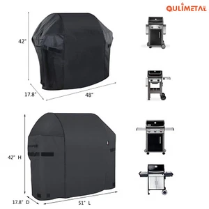 Waterproof 7138 7139 Grill Cover For Weber Spirit II 200 E-210, Spirit II 300 - Picture 1 of 10