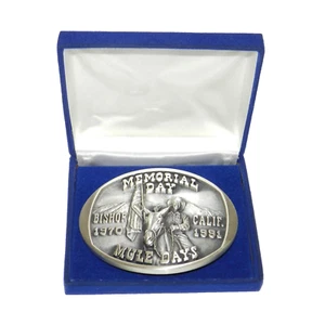 Vintage 1970/1991 Bishop, CA Mule Days Sterlingsilber Gürtelschnalle 86 von 250 - Bild 1 von 8
