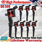 8 Angle Boot Ignition Coils For Ford F150/250/350/450 4.6/5.4L/6.8L V8/10 Dg508