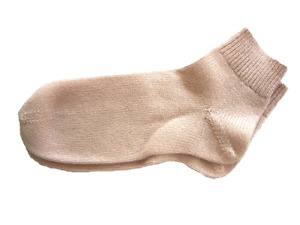 Women 100% pure cashmere for Bed only Ankle Socks in Pink