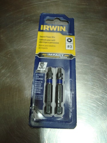 Irwin Industrial Tool 1837485 2 Count No. 3 Square Recess Torsion Bit ...