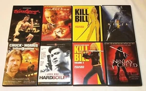 Bloodsport, Chuck Norris, Fearless, Kill Bill Volume 1 & 2, Ninja, Hard Boiled.. - Picture 1 of 11