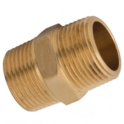 WREKIN 1/4"NPT Male to 1/4"Bsp Male Adaptor Nipple for Air Water Fitting *ECBN04/04*