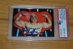 Hulk Hogan Autographed 1985 Topps WWF #11 Stickers Card PSA Encapsulated ~ GM 10 - Picture 1 of 8