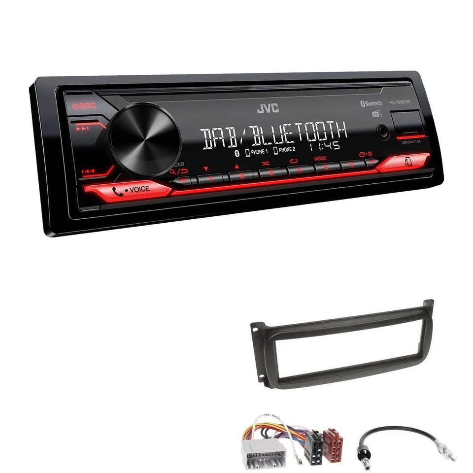 JVC KD-X282DBT Auto Radio Bluetooth DAB USB für Chrysler PT Cruiser 2000-2005