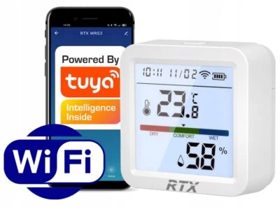 RTX Temperatur- und Feuchtigkeitssensor LCD WiFi Tuya