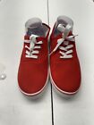 Red Canvas Sneakers Casual Shoes Tie Lace Women’s Size 8 EUR 39