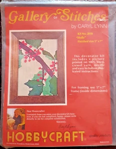Gallery of Stitches "Holly" Embroidery Kit Size 5" x 7" - Picture 1 of 3