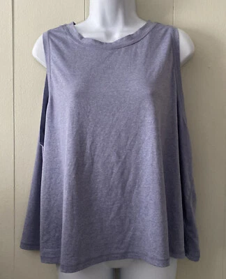 NWOT Athleta Dusk Purple Voyage Grey Uptempo Tank Sleeveless Top #511863 Sz 2X - Image 1 of 4
