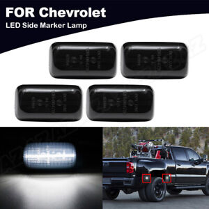For 15-24 Chevy Silverado 2500HD 3500HD Dually Bed LED Side Marker Light Smoked