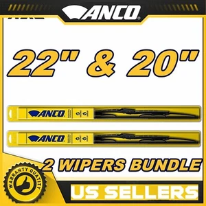 ANCO J Hook Wiper Blade 22" & 20" (Set of 2) Front - 22A + 20B OE FIT - Picture 1 of 10