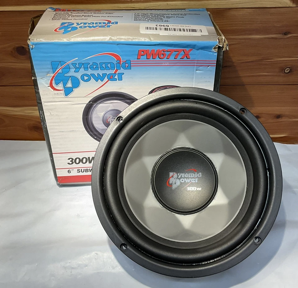 Single Pyramid PW677X 6'' 300 Watts Sub-Woofer Car Audio Subwoofer - Image 1 of 3