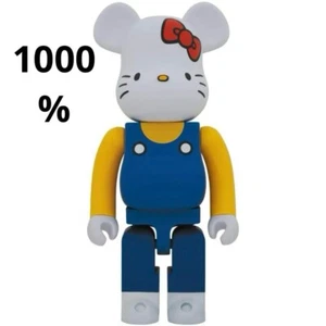 BE@RBRICK 1000%  HELLO KITTY Blue Overalls Ver MEDICOM TOY HONG KONG Memorial - Picture 1 of 7