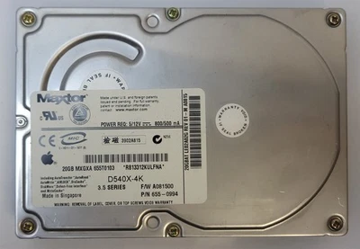 Maxtor / Apple 4K020H1 HDD, 20.4 Gb, IDE/ATA/ATAPI-5/UDMA-100 - Tested w/ pics - Image 1 of 4