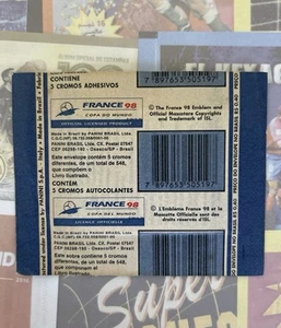 Panini World Cup packet France 98 Brazil Version sachet - Picture 1 of 2