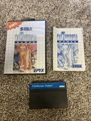 Authentic SEGA California Games BLUE LABEL Sega Master System Rare Rerelease - Image 1 of 4