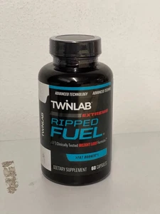 Fórmula de pérdida de peso extrema Twinlab Ripped Fuel quemar grasa Ene. 60 tapas | Pack de 5 - Imagen 1 de 4