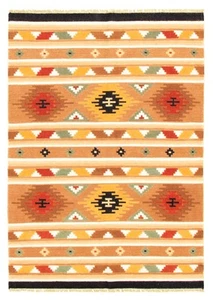 Vintage Hand Woven Kilim Rug 5'5" x 7'8" Traditional Wool Carpet - Picture 1 of 9
