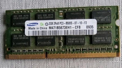 SAMSUNG M471B5673EH1-CF8 2GB 204pin 1066mhz PC3-8500S Sodimm Laptop Memory - Image 1 of 2