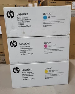 3 Toner HP CE341AC CE342AC CE343AC Neu OVP Original HP LJ Enterprise MFP M775 - Afbeelding 1 van 5