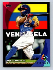 2023 Topps Black #WBC-15 Jose Altuve WBC Stars Stars Black /299 Venezuela - Bild 1 von 2