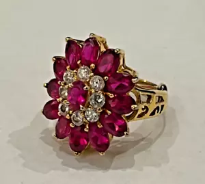 Thai Designed Exquisite Cocktail Ring - Picture 1 of 5