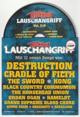 ✪ ROCK HARD LAUSCHANGRIFF #16/2012 METAL-MAGAZIN CD-SAMPLER NEUW. TOP NM-VG+ - Bild 1 von 3