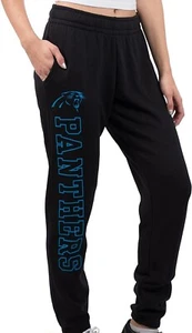 NFL Carolina Panthers Women's Super Soft Fleece Jogger Sweatpants Small - Picture 1 of 3