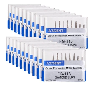 Kit de fresas de diamante dental FG-113 Preparación de la corona Dientes molares - Picture 1 of 18