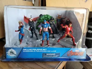 NIB Disney Marvel Avengers Deluxe Figurine Figure 9 pieces New - Picture 1 of 5