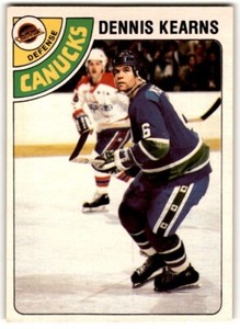 1978-79 O-Pee-Chee Dennis Kearns #191 Vancouver Canucks