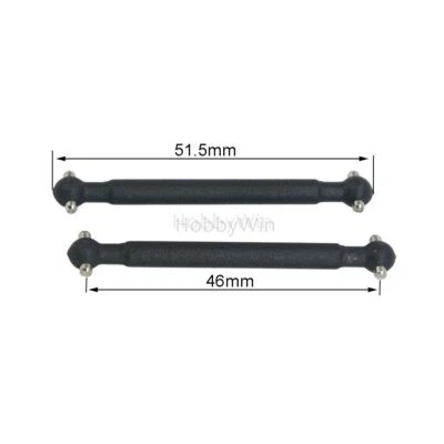 HSP part 58027 Front /Rear Dog Bone 46mm for HiMOTO Hispeed 1/18 RC Truck 94807 - Image 1 of 4