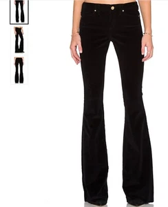 McGuire Charlemagne Raw Hem 5-Pocket Flared Jeans, schwarz, Größe 26 - Bild 1 von 3