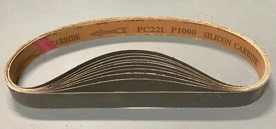 PREMIUM  S/C,  WATERPROOF  SANDING  BELTS  1" X 42",  10 - PACK,  1000-GRIT - Image 1 of 2