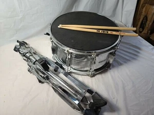 Excel percussion steel snare drum with Vic Firth sticks and Peace stand. - Picture 1 of 6