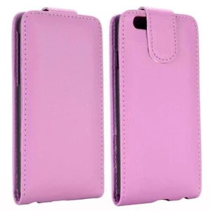 ETUI FOLIO A RABAT iPHONE 6 6S (4"7) VIOLET OUVERTURE LATERALE ECO-CUIR (PU) - Photo 1 sur 6