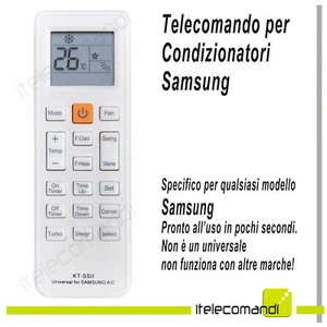 Mando a Distancia Recambio Específico Climatizador Aire Acondicionado Samsung - Imagen 1 de 3