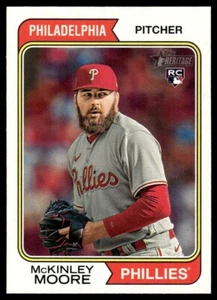 2023 Topps Heritage hohe Zahl McKinley Moore Philadelphia Phillies #524 - Bild 1 von 2