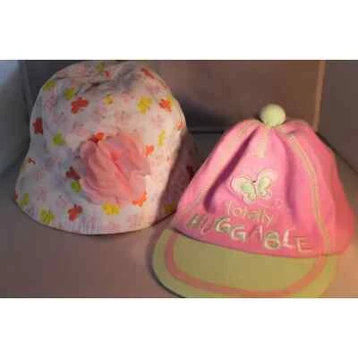 Carters+Baby Essentials Bucket&Cap/Hat  set of 2, 0-6mos Butterflies & Flowers! - Image 1 of 4