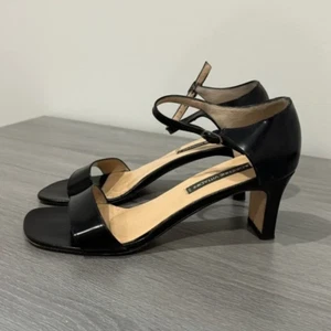 Adrienne Vittadini Black Made in Italy Sandals Sz8.5 - Picture 1 of 7