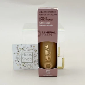 Mineral Fusion Liquid Foundation Warm 6 Warm Honey - Fresh & 100% Authentic - Picture 1 of 5