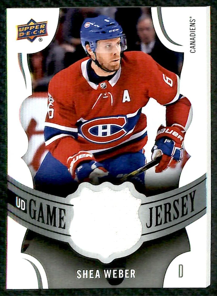 2018-19 Upper Deck UD Game Shea Weber Jersey #GJ-SW Montreal Canadiens - Image 1 of 2