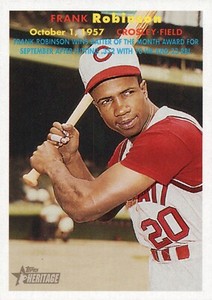2006 Topps Heritage #FB-FR Frank Robinson Cincinnati Reds  Baseball Card