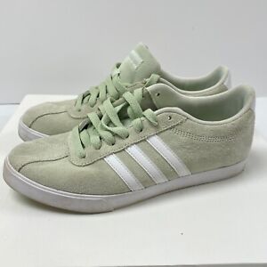 Adidas Ortholite Float Green Suede Sneaker Womens 6.5 Lace Up Round Toe Casual 