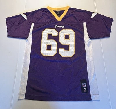 NFL Team Apparel MN Vikings Jared Allen #69 Youth Jersey XL 18-20 - Imagem 1 de 4