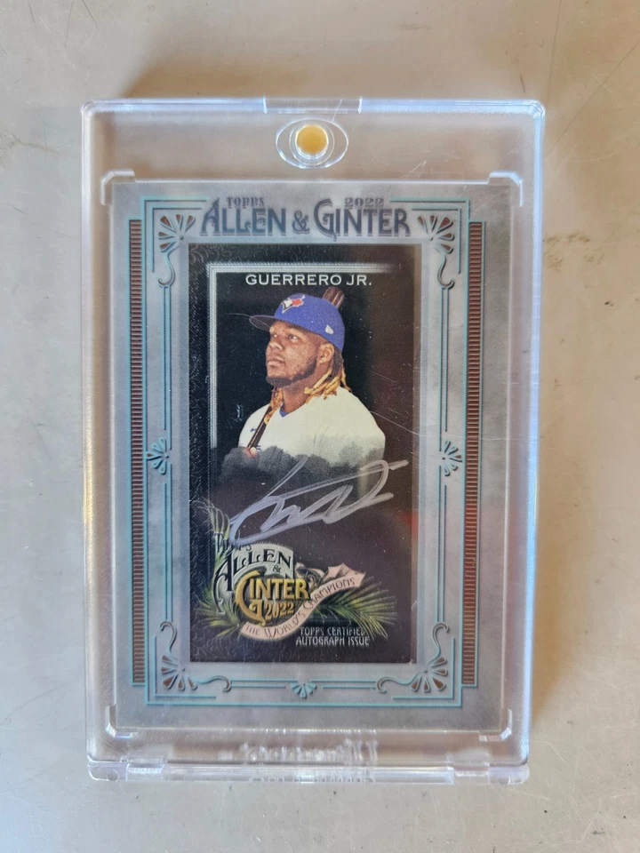 2022 Topps Allen & Ginter Framed Mini silver Auto Vladimir Guerrero Jr. /15 - Image 1 of 2